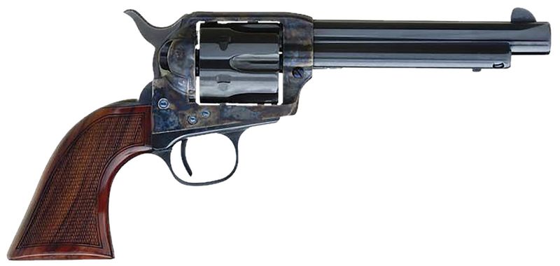 Cimarron Arizona Ranger Revolver AR411, 45 Colt (LC), 5.50in, Checkered Walnut Grips, Steel Frame Finish, 6 Rds