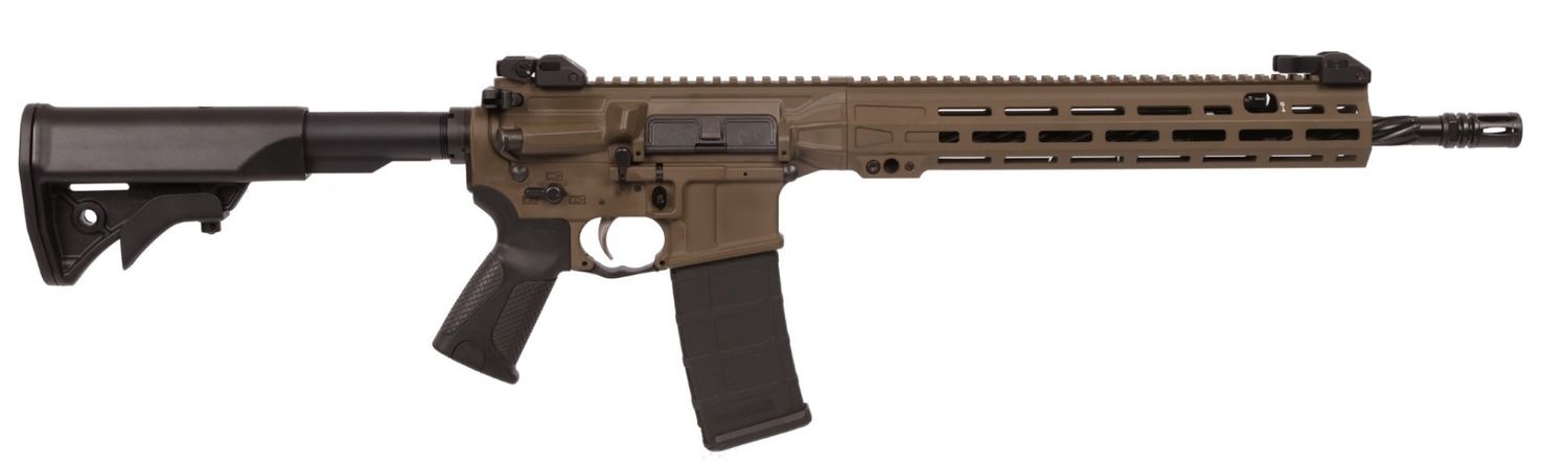 LWRC International ICMKII Rifle ICMKIIR5PBC16, 5.56 NATO, 16.1", Lwrc Compact Adjustable Stock, Patriot Brown Finish, 30 Rds