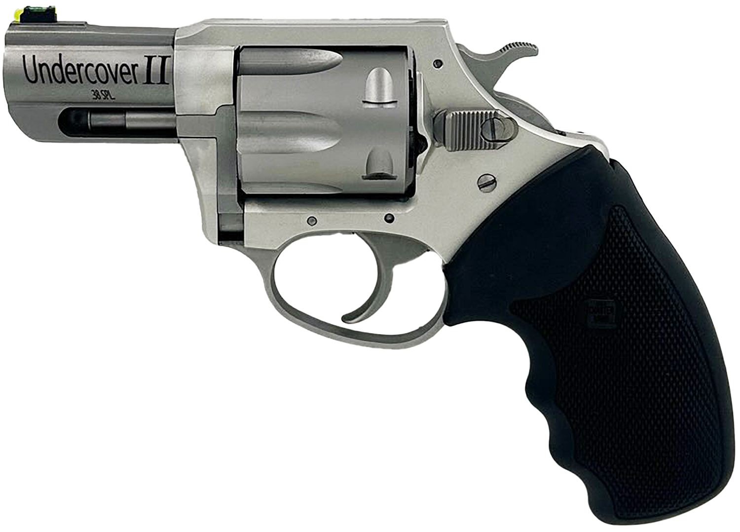 Charter Arms Undercover II Revolver 53620, 38 Special, 2.20", Black Rubber Grips, Stainless Finish, 6 Rds