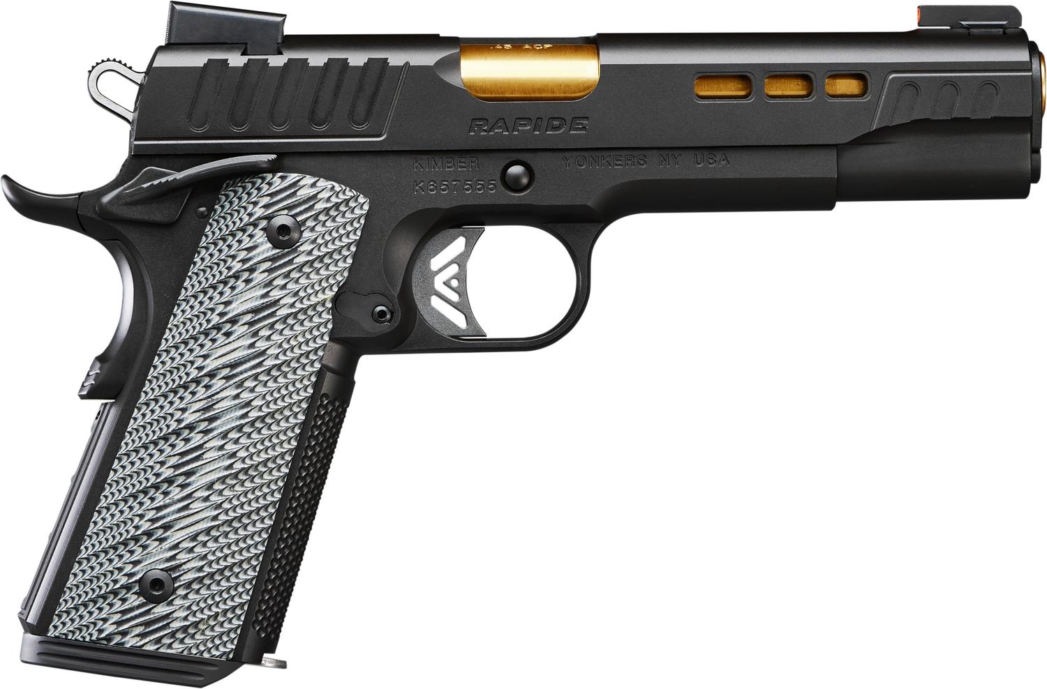 Kimber 3000384 Rapide Pistol - 10MM, 5 in Barrel, Matte Black Slide, Black Finish Frame, 8 Rds