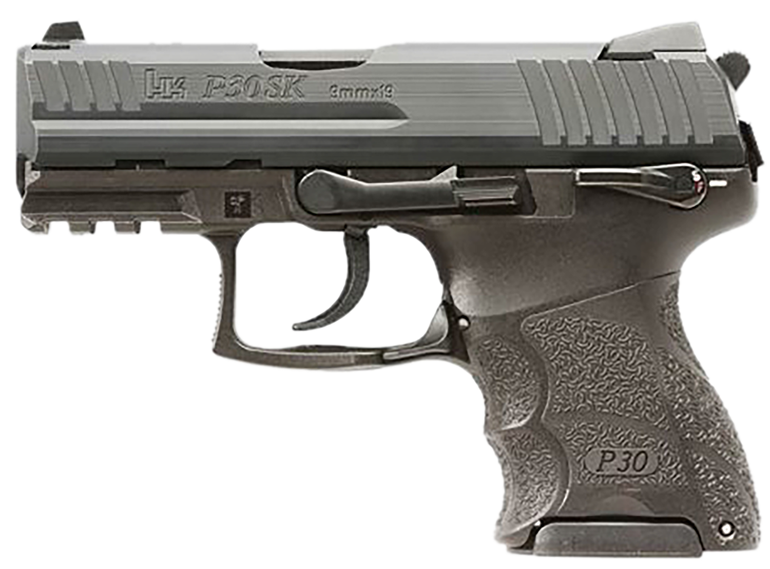 Heckler & Koch P30SK V3 Pistol 81001109, 9mm Luger, 3.27in, Black Finish, 15 Rds