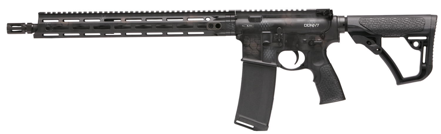 Daniel Defense DDM4 V7 Rifle 02267047, 5.56 NATO, 16", 6-Position Black Stock, Rattlecan Cerakote Finish, 30 Rds