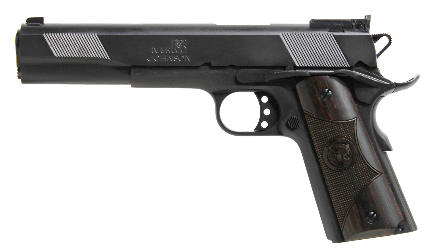 Iver Johnson 1911 Eagle XL Pistol EAGLEXL10, 10mm Auto, 6", Diamondwood Grips, Matte Blued, 8 Rds