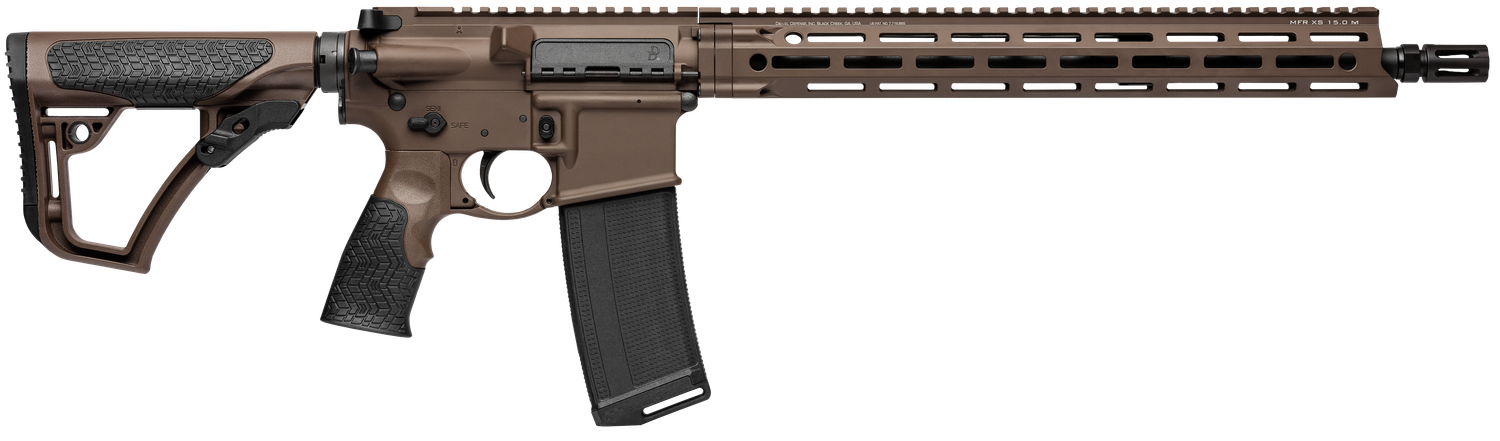 Daniel Defense DDM4 V7 Rifle 0212802338047, 223 Remington/5.56 NATO, 16", 6-Position Brown Stock, Brown Cerakote Finish, 30 Rds