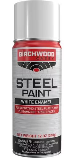 Birchwood Casey Steel Target Paint White 12 oz Aerosol, BC-PAINT-WHT