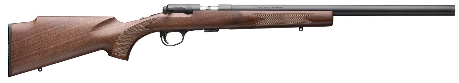 Browning T-Bolt Target SR 025253202, 22 LR, 20" Threaded, Bolt Action, Walnut Stock, Blue Finish