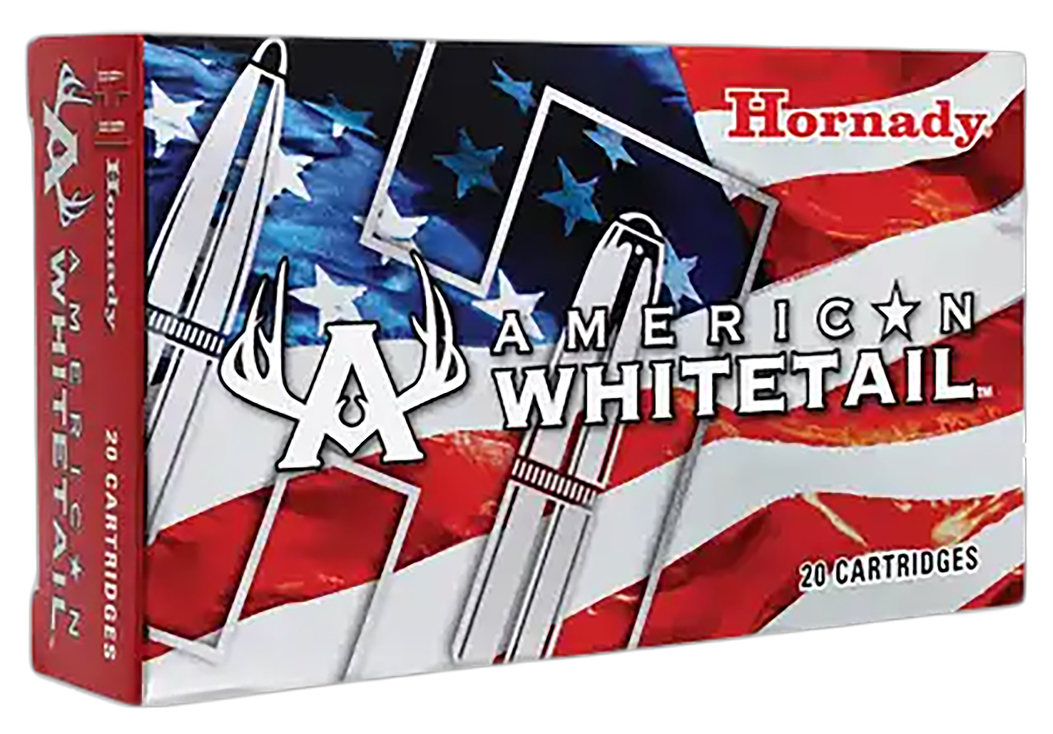 Hornady American Whitetail Rifle Ammunition 80534, 270 Winchester, Interlock SP, 140 GR, 2940 fps, 20 Rd/bx