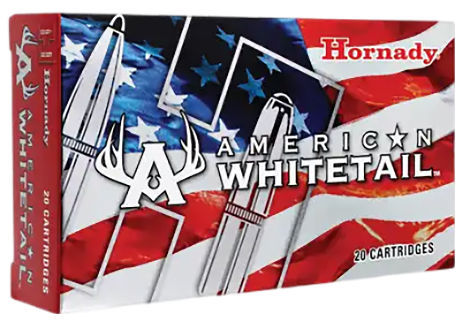 Hornady American Whitetail Rifle Ammunition 8047, 243 Winchester, Soft Point (SP), 100 GR, 2960 fps, 20 Rd/bx