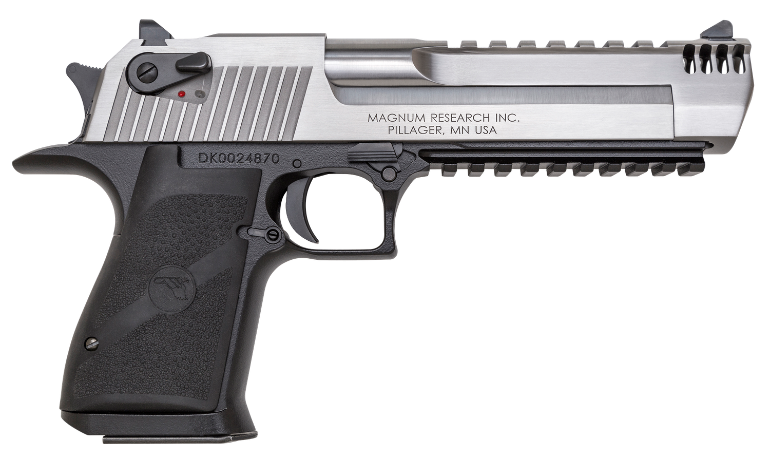 Magnum Research Desert Eagle Pistol DE357ASIMB, 357 Mag, 6", Black Polymer Grips, Black Finish, 9 Rds