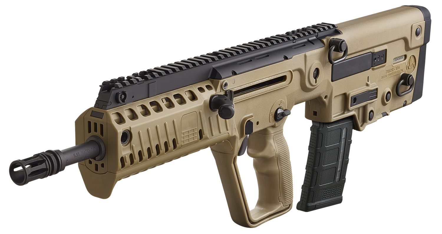 IWI Tavor X95 Semi-Auto Rifle XFD16, 223 Remington/5.56 NATO, 16.5", Polymer Flat Dark Earth Stock, Black Finish, 30 Rds