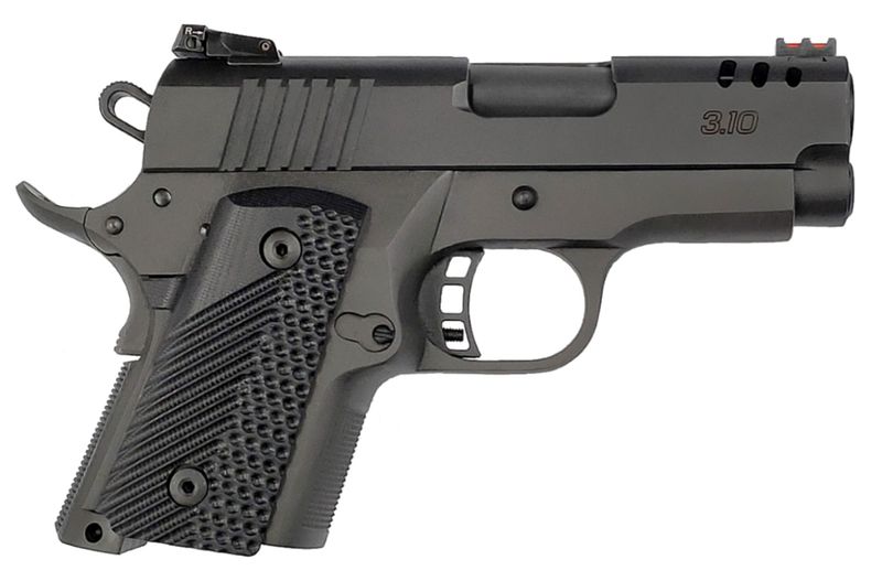 Rock Island Armory BBR Baby Rock Pistol 56639, 9mm Luger, 3.10in, Black G10 Grips, Black Parkerized Finish, 10 Rds