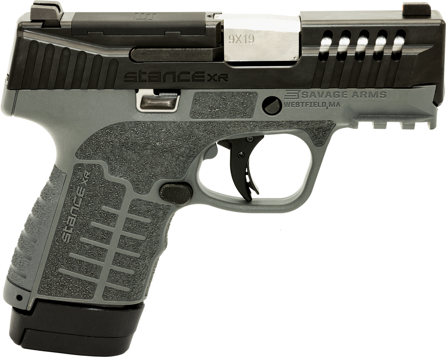 Savage Stance XR Pistol 67066, 9mm Luger, 3.20in, Gray GFN Grips, Gray Finish, 13 Rds