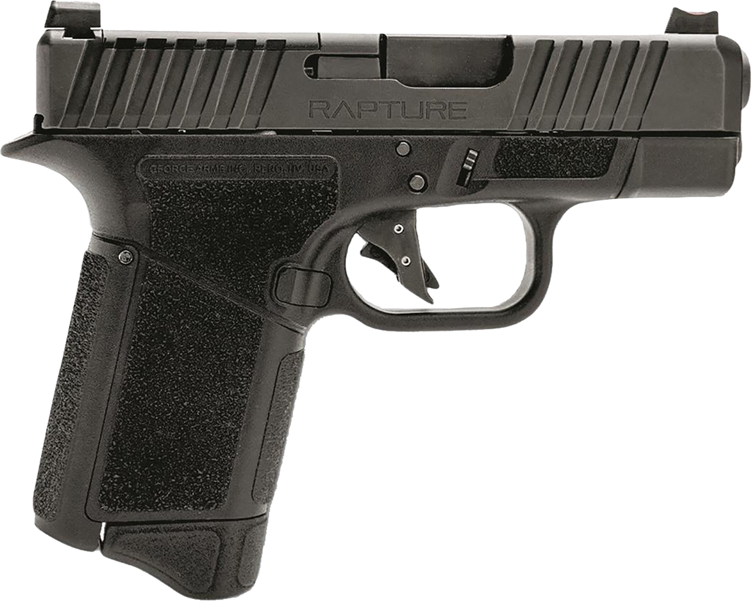 GForce Rapture Optic Ready Pistol GF932512GB, 9mm Luger, 3.25in, Gray Cerakote Finish, 12 Rds