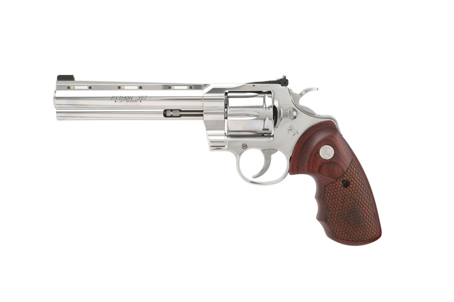 Colt Python Revolver PYTHON-SP6WBB-TLS, 357 Magnum, 6in, Snake