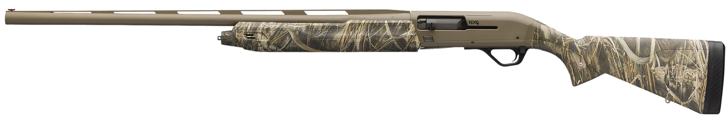 Winchester Repeating Arms SX4 Hybrid Hunter Shotgun 511310291, 12 Gauge, 26", 3.50" , FDE Cerakote Rec/Barrel, Mossy Oak Shadow Grass Habitat Furniture, Fiber Optic Front Sight Left Hand