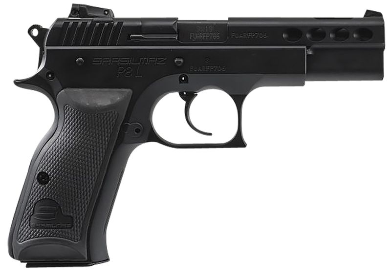 SAR USA P8L Pistol P8LBL, 9mm Luger, 4.60in, Black Polymer Grips, Black Finish, 17 Rds
