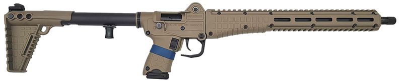Kel-Tec SUB2000 Gen3 Rifle SUB2K9GLKTAN, 9mm Luger, 16.15", Black Synthetic Folding Stock, 15 Rds