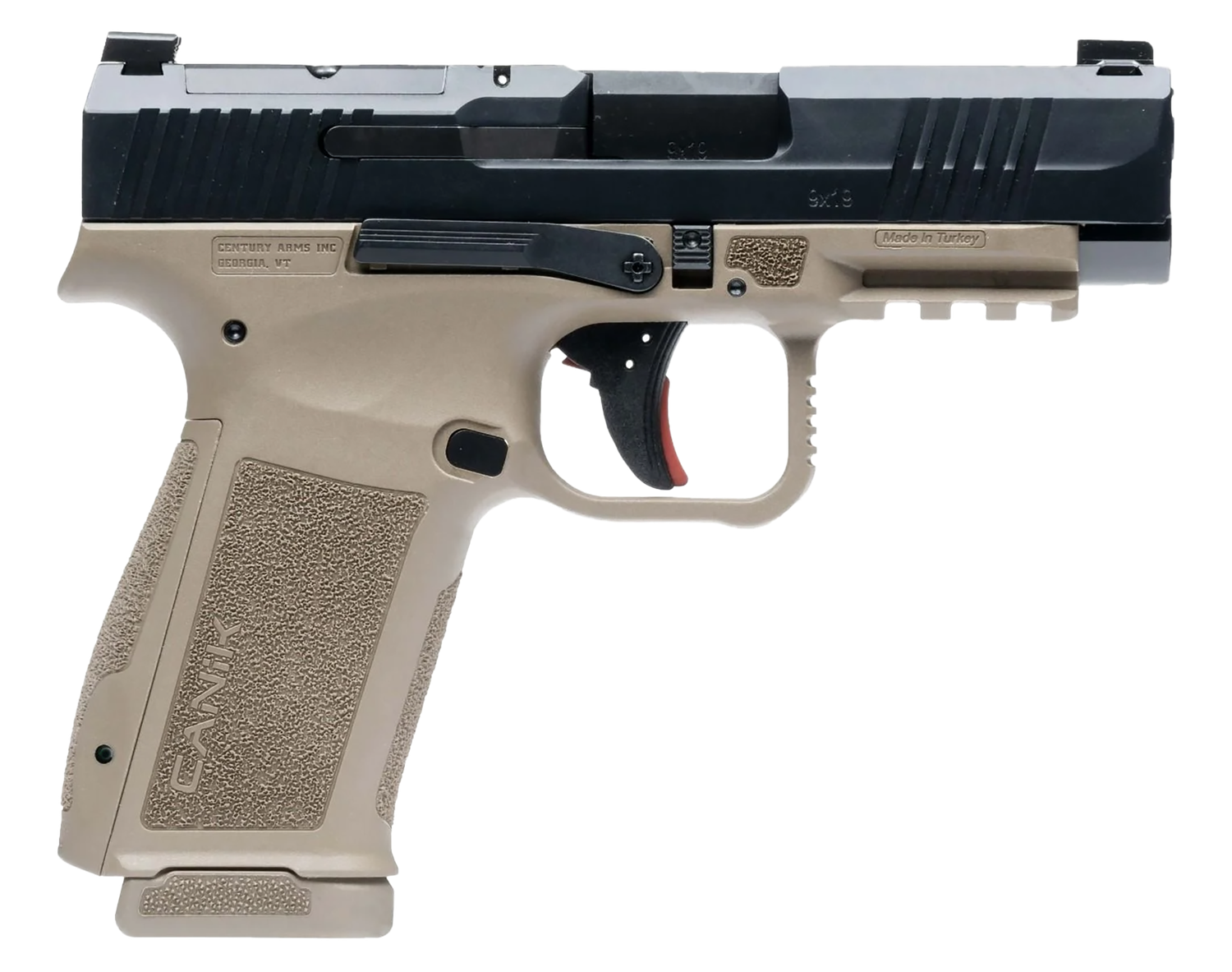 Canik Mete MC9LS Sub-Compact Pistol HG7883BDN, 9mm, 3.64", Polymer Grips, FDE Finish, Optic Ready, 17 Rds