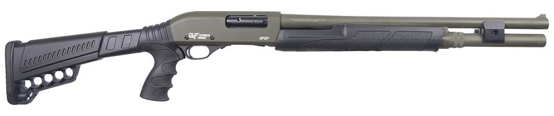 GForce GF2P Pump Shotgun GF2P12, 12 Gauge, 20", 3" Chmbr, 5rd Shell Carrier Stock, 7 Rds