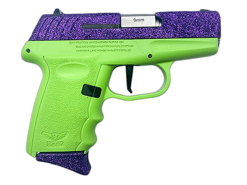 SCCY Industries DVG-1 Optic Ready Pistol DVG1DFLG, 9mm Luger, 3.10in, Lime Green Polymer Frame & Grips, Lime Green Finish, 10 Rds