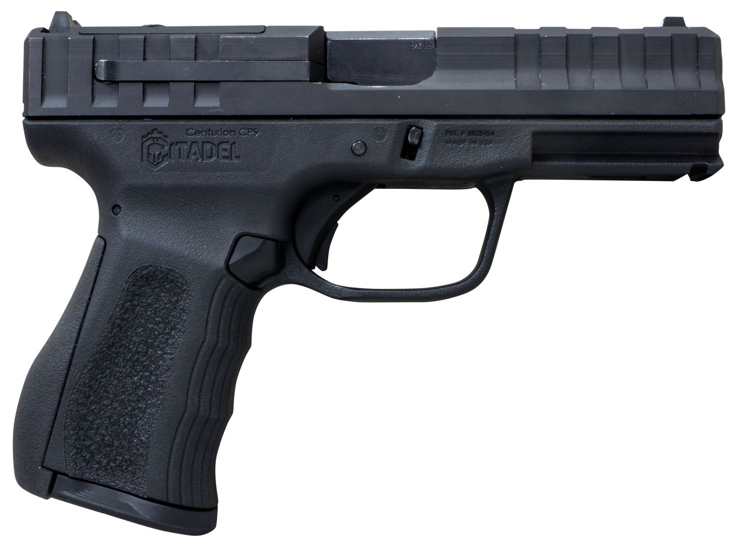 Puma Rifles Centurion CP9 Optic Ready Pistol CITCP9BLK, 9mm Luger, 4in, Polymer Frame & Grips, Black Finish, 14 Rds