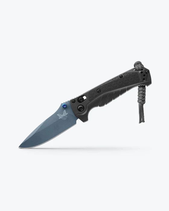 Benchmade Mini Adira Folding Knife w/Plain Edge Drop Point Blade (18065BT-01)