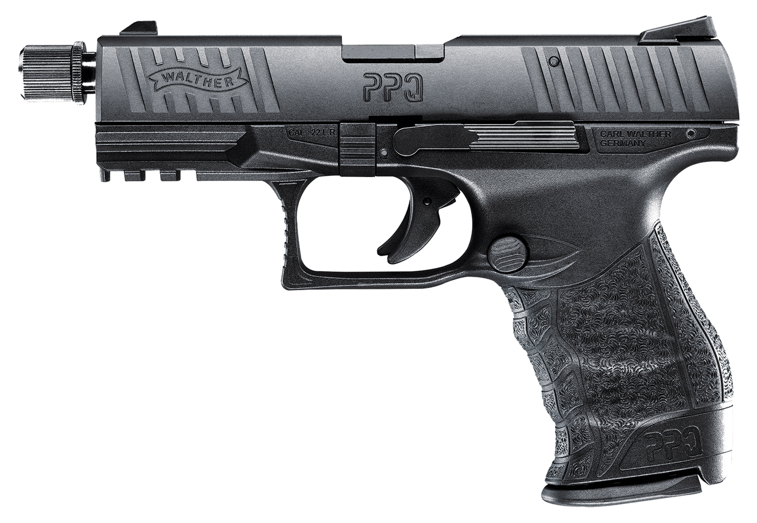 Walther PPQ Tactical Pistol 5100304, 22 LR, 4.6", Black Polymer Grips, Black Finish, 10 Rds