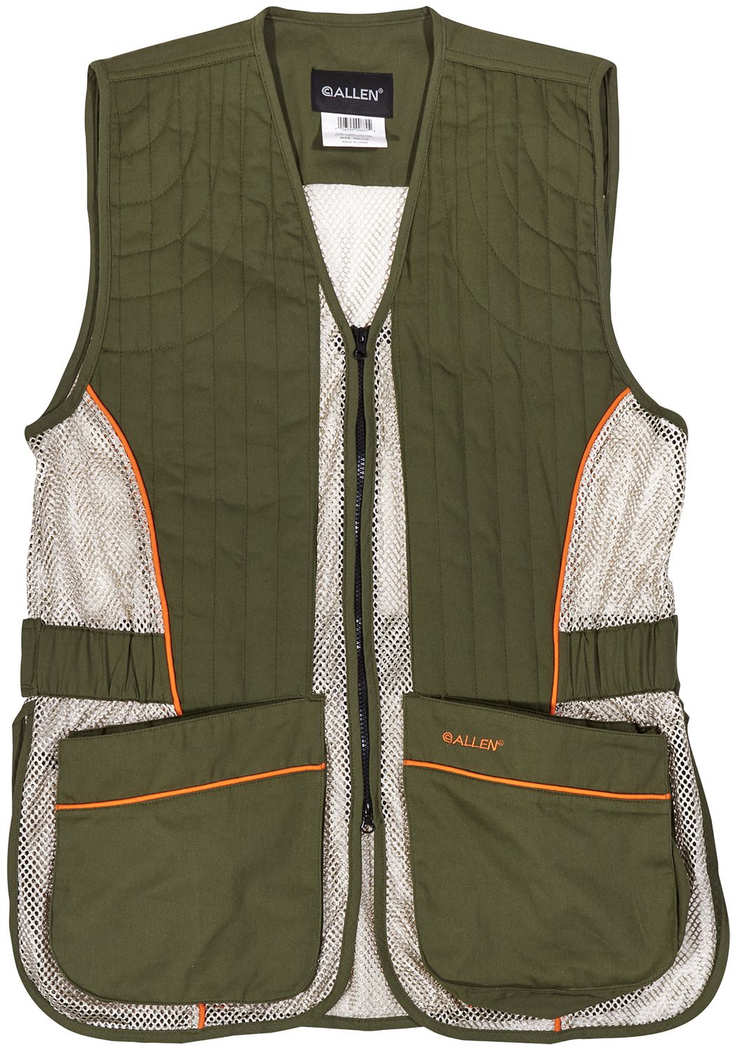 Allen Ace Shooting Vest M/L Olive/Tan, 22611