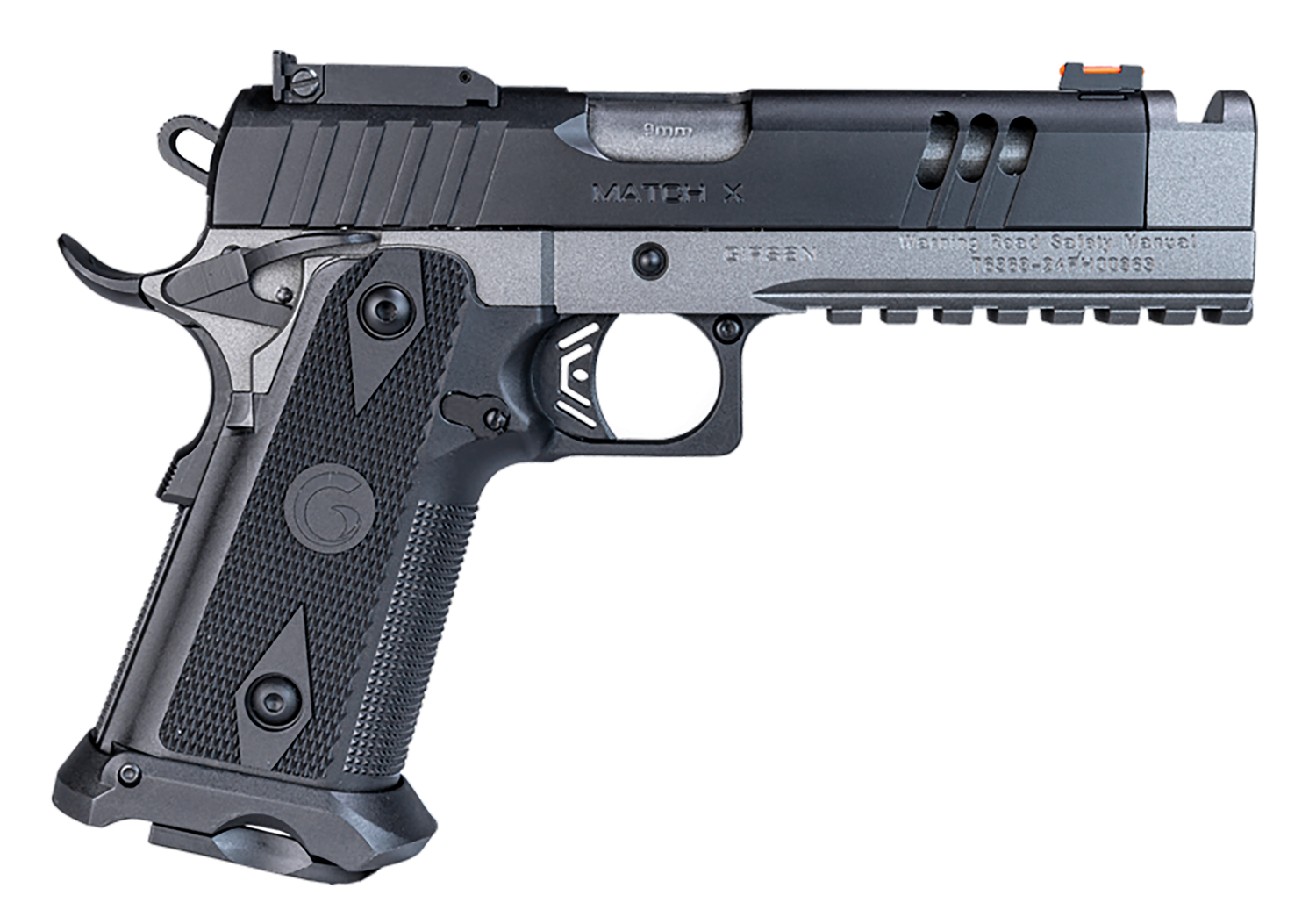 EAA Witness2311 Match X Optic Ready Pistol 395025, 9mm Luger, 5in, Tungsten Cerakote Finish, 20 Rds
