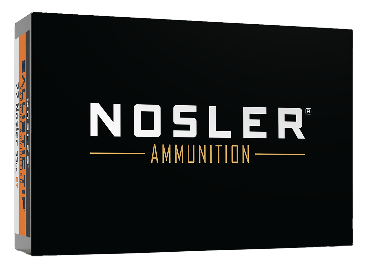 Nosler Rifle Ammunition 61030, 22 Nosler, Ballistic Tip Varmint, 55 gr, 3350 fps, 20 Rd/Bx