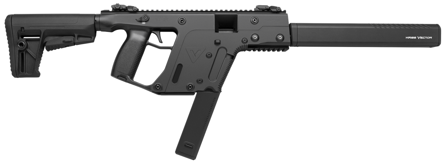Kriss Vector CRB Gen-II Semi-Auto Rifle KV45CBL20, 45 ACP, 16", 6-Position Black Stock, Black Finish, 13 Rds