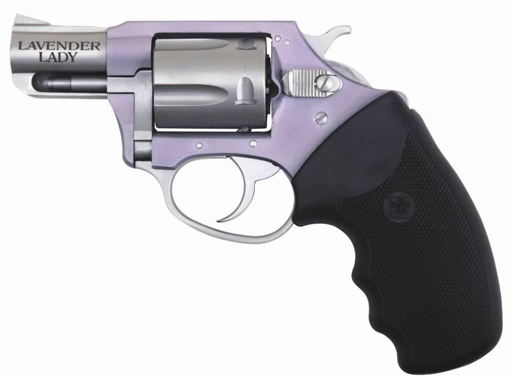 Charter Lavendar Lady Revolver 53840, 38 Special, 2", Rubber Grips, Two-Tone Finish