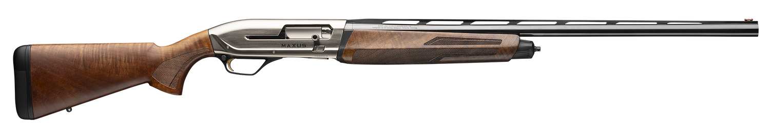 Browning Maxus II Upland Shotgun 011779205, 12 Gauge, 26", 3" Chmbr, Walnut Stock, Satin Nickel Finish