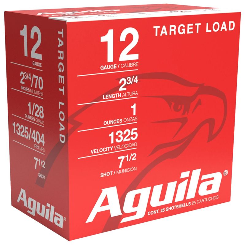 Aguila High Velocity Competition Shotshells 1CHB1285, 12 Gauge, 1 oz, 1325 fps, #7.5 Shot, 25 Rds/Bx