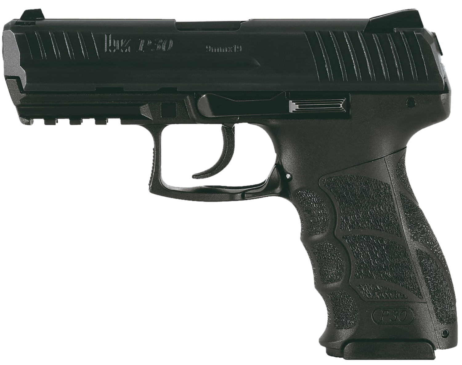 Heckler & Koch P30 V1 Light LEM Pistol 81001084, 9mm Luger, 3.85in, Interchangeable Backstrap, Black Finish, 15 Rds