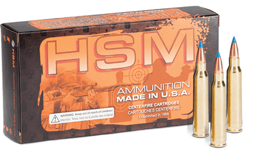 HSM Rifle Ammunition 204R3N, 204 Ruger, BlitzKing, 32 gr, 20 Rd/Bx