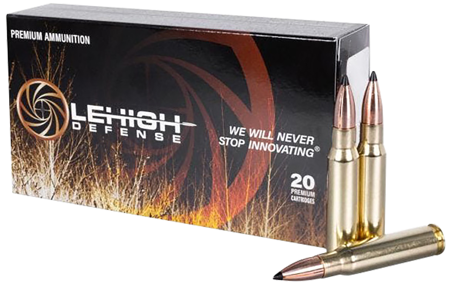 LeHigh Defense Rifle Ammunition LA308155TXC, 308 Win, 155 gr, 2800 fps, 20 Rd/Bx