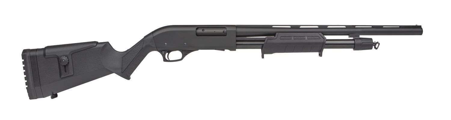 Rock Island Armory All Generation Pump Shotgun Pump Shotgun PA12H18, 12 Gauge, 18.5", 3" Chmbr, Black Synthetic Stock, 5 Rds