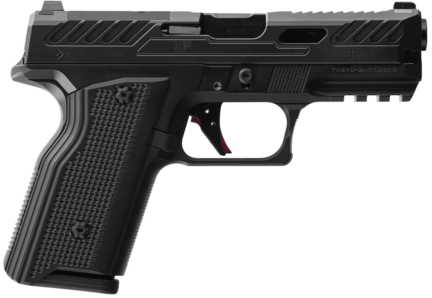 Fusion XF Pro Optic Ready Pistol XF9BLK, 9mm Luger, 4in, Interchangeable Panels, Black Finish, 15 Rds