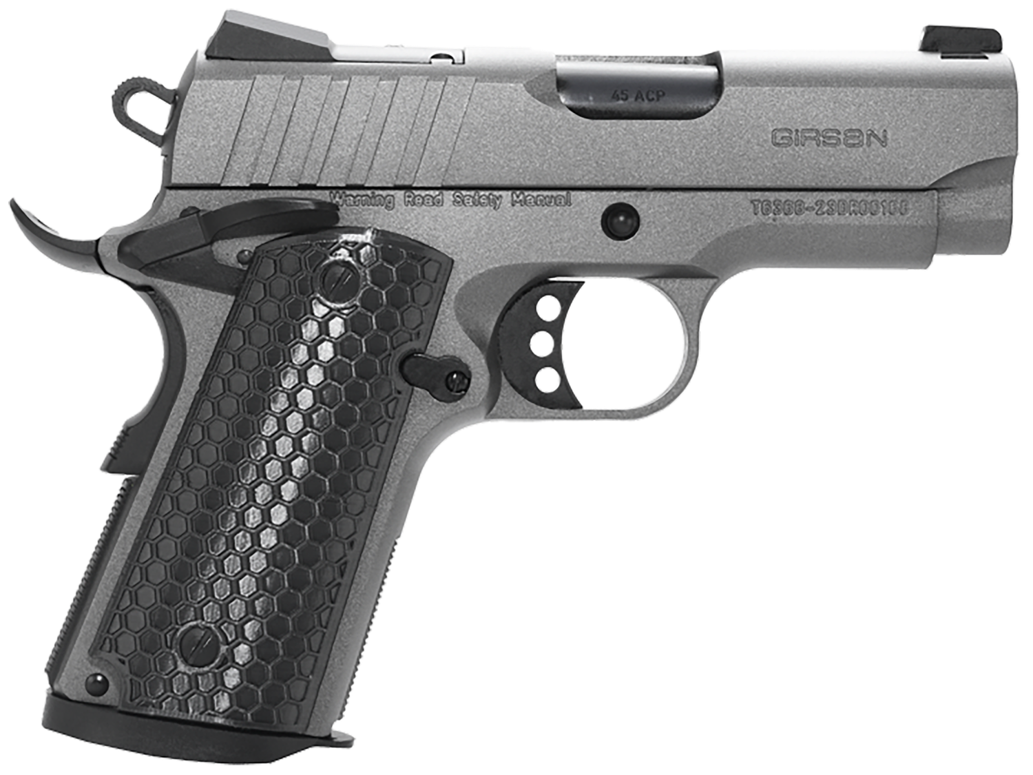 EAA MC1911 SC Influencer Optic Ready Pistol 391140, 9mm Luger, 3.40in, Gray Polymer, Tungsten Gray Cerakote Finish, 7 Rds