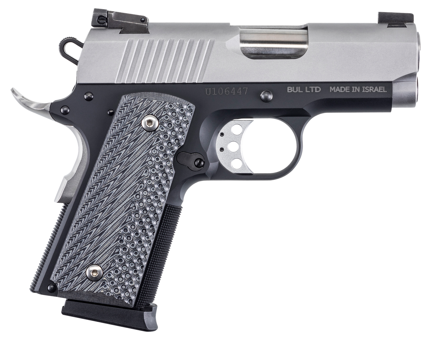 Mag Research 1911U, DE1911UTT, 45 ACP, 3", G10 Grips, Two-Tone Finish, 6 Rds