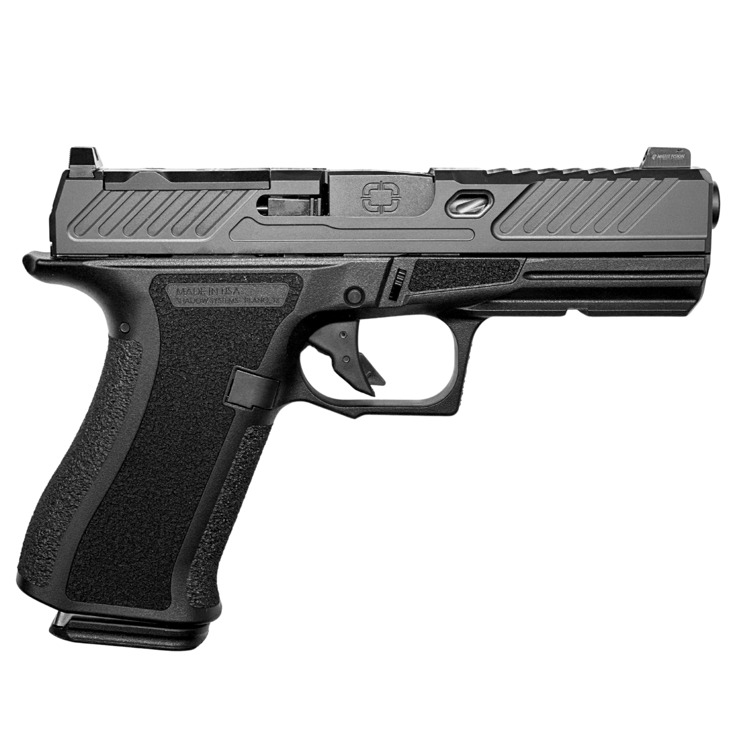Shadow Systems CR920XL Elite Optic Ready Pistol SS-5028, 9mm, 4.18in, Black Frame Grips, 15 Rds