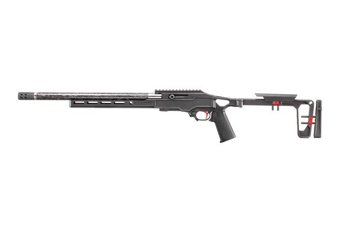 Ruger 10/22 Left Handed Competition 22 LR, 16.10" Carbon Fiber Threaded Barrel, Anodized Aluminum Receiver, Gray Birch Chassis, M-LOK & Arca-Swiss, 10+1