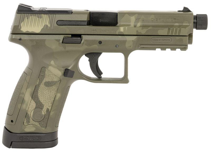 EAA MC9 Disruptor Optic Ready Pistol 390365, 9mm Luger, 4.60in, OD Camo w/Interchangeable Backstrap, OD Camo Finish, 17 Rds