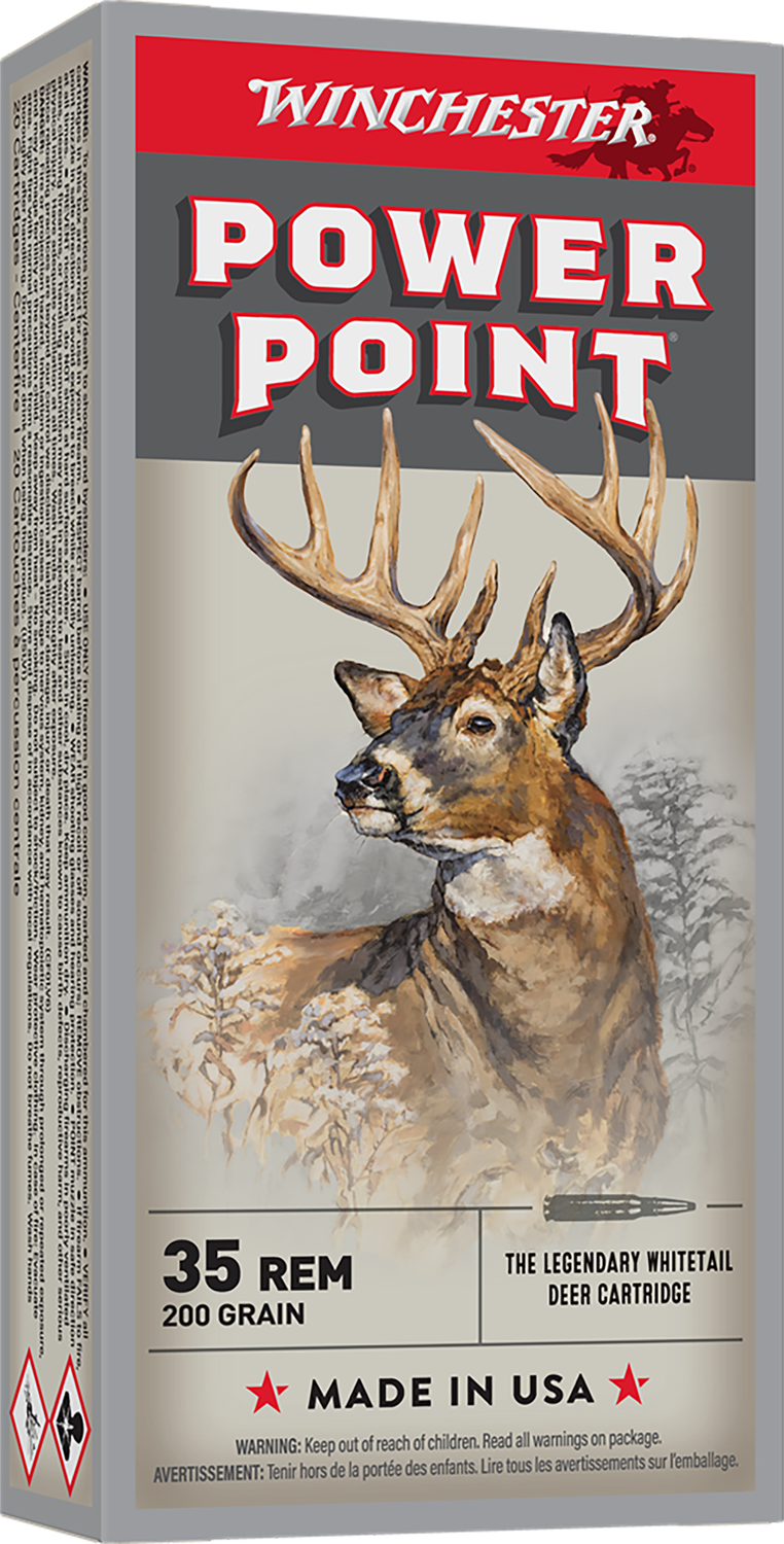 Winchester Super-X Rifle Ammunition X351R, 35 Remington, P Point, 200 GR, 20 Rd/bx