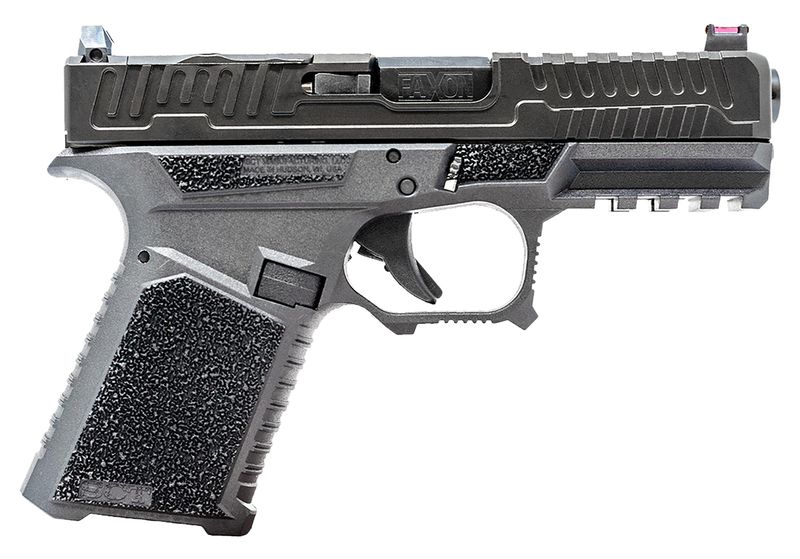 Faxon FX-19 Patriot LT Optic Ready Pistol FX-19-P-LT, 9mm Luger, Black Textured, Black Finish, 10 Rds