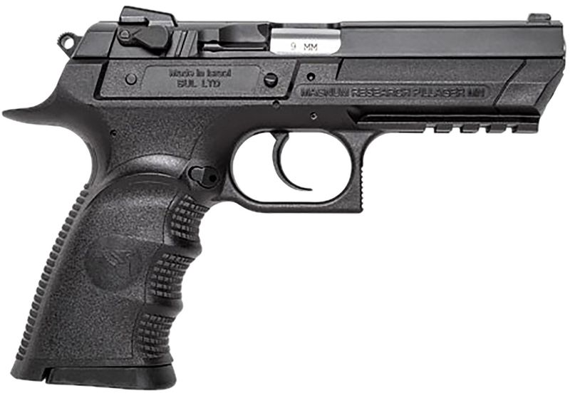 Magnum Research Baby Eagle III Pistol BE99153RL, 9mm, 4.43in, Black Textured Finish, 15 Rds