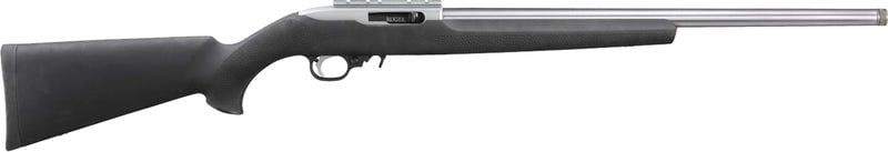 Ruger 10/22 Light Varmint Rifle 31236, 22 LR, 20", Hogue Overmold Stock, Heavy Contour Stainless Barrel, 10 Rds