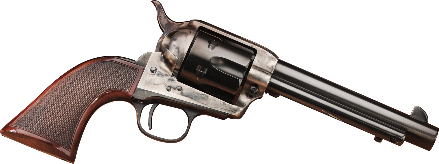 Taylors Short Stroke Smoke Wagon Double Action Revolver 556205DE, 357 Mag, 5.5", Walnut Grips, Case Hardened Finish, 6 Rds