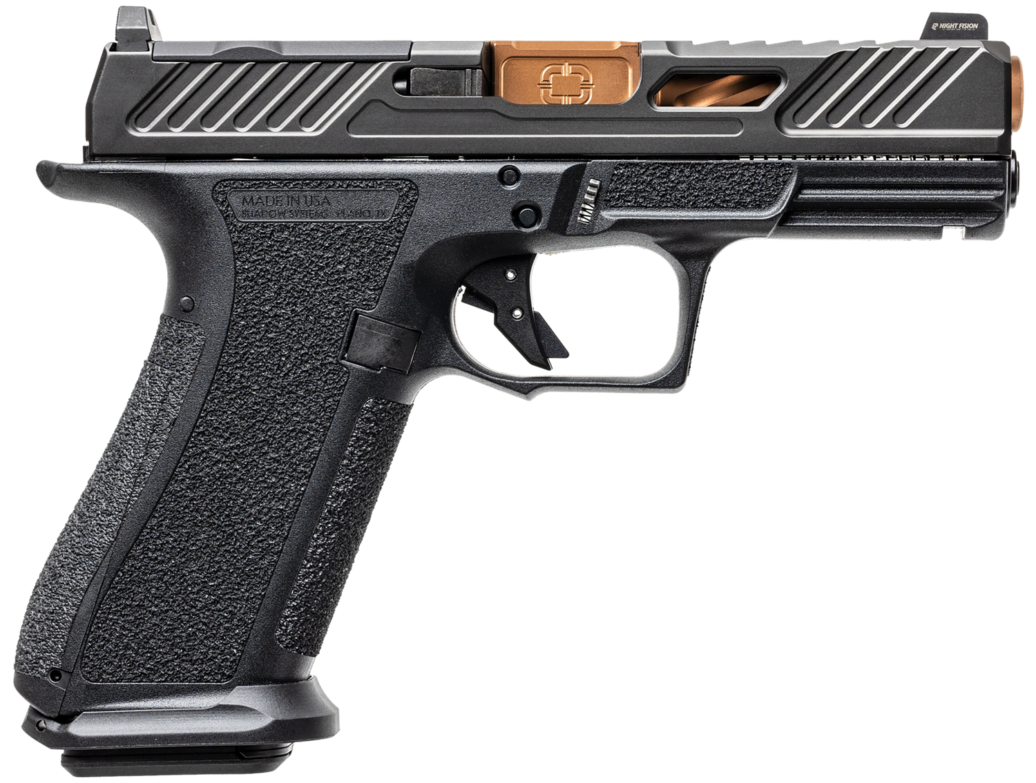 Shadow Systems XR920 Elite Optic Ready Pistol SS-3039-CA, 9mm, 4in, Black Frame Grips, 10 Rds